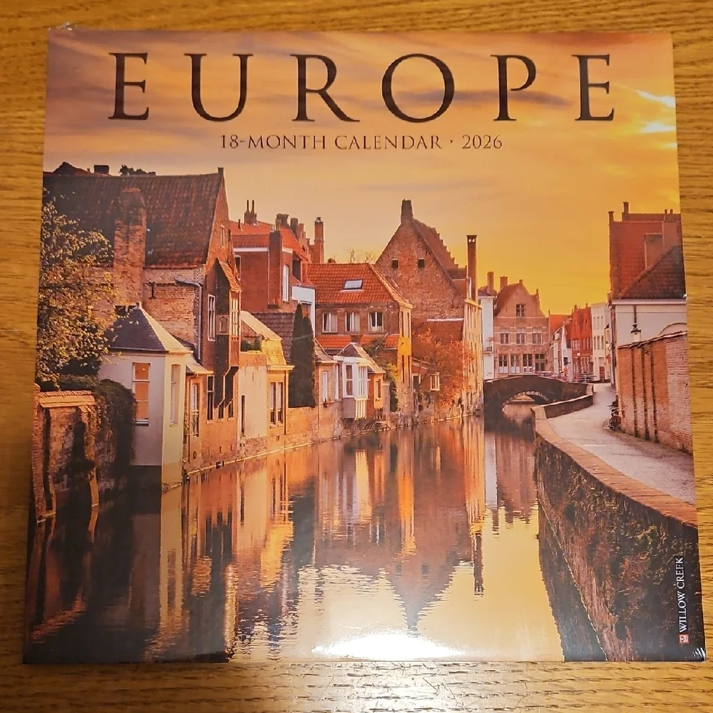Europe 18-Month Wall Calendar 2026